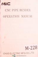 Miic MC CRT, CNC Controller Programming, Pipe Bender Operatons Manual-CNC-MC CRT-01